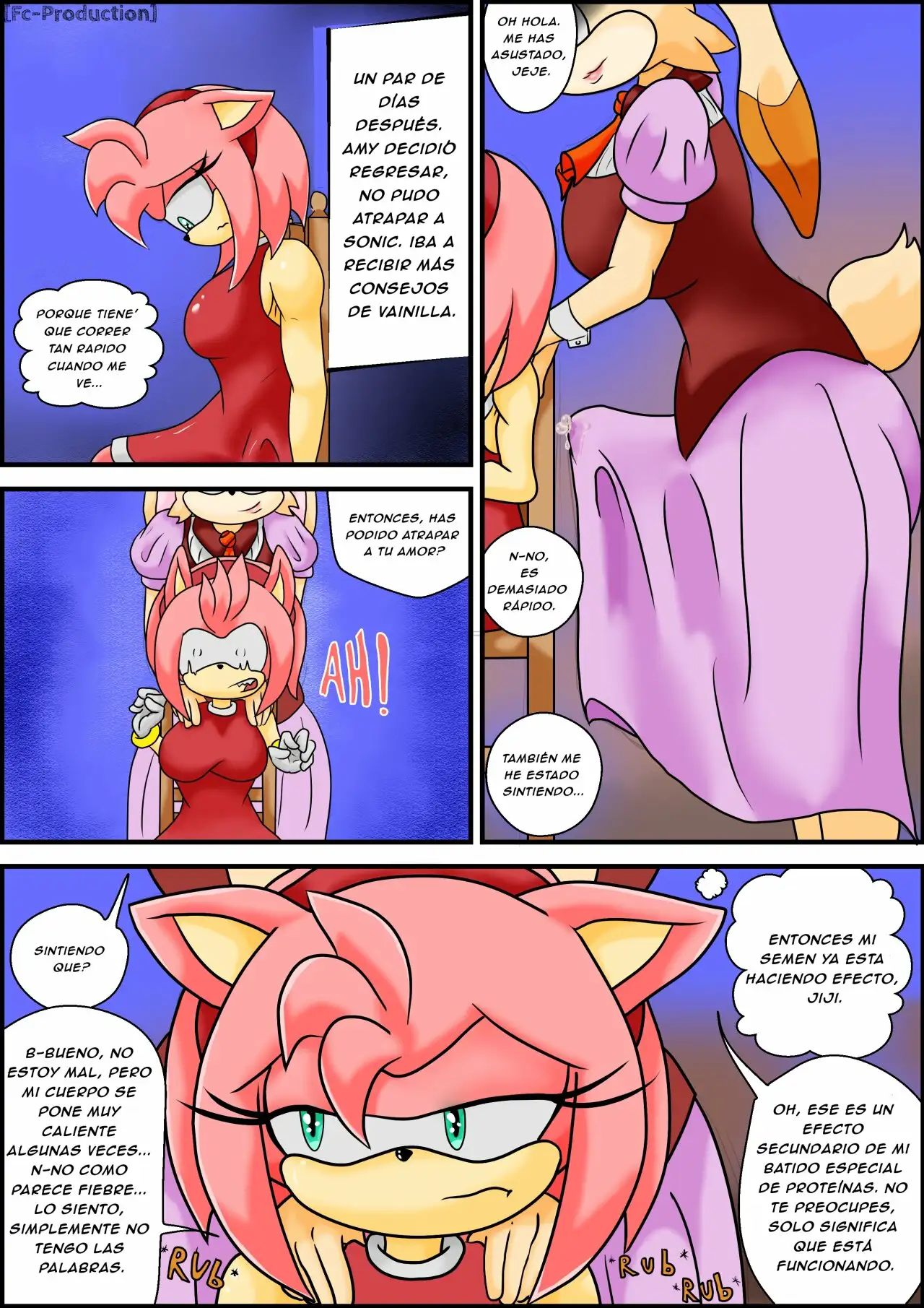 [Inmersion] Breaking Rose_Futa on Female_Vanilla and Amy Rose