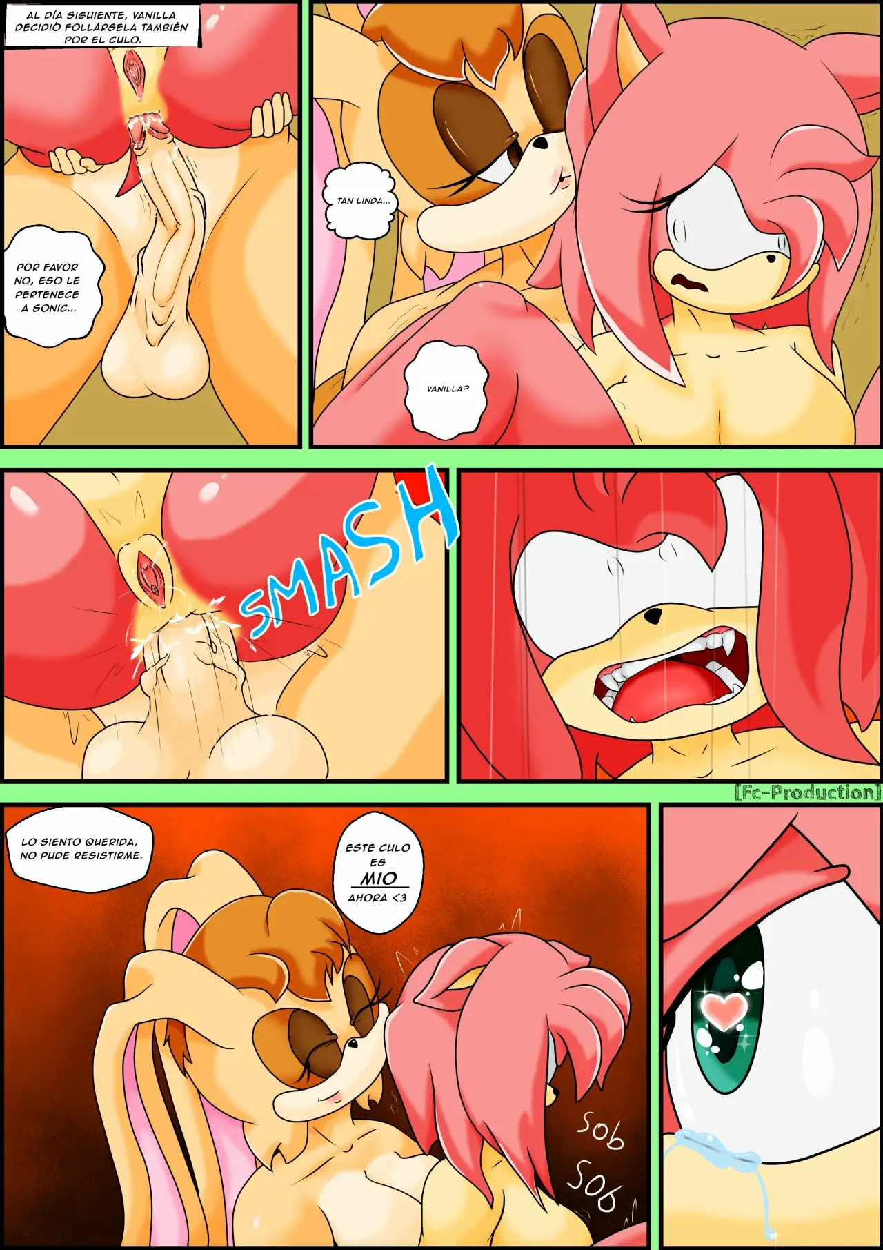 [Inmersion] Breaking Rose_Futa on Female_Vanilla and Amy Rose