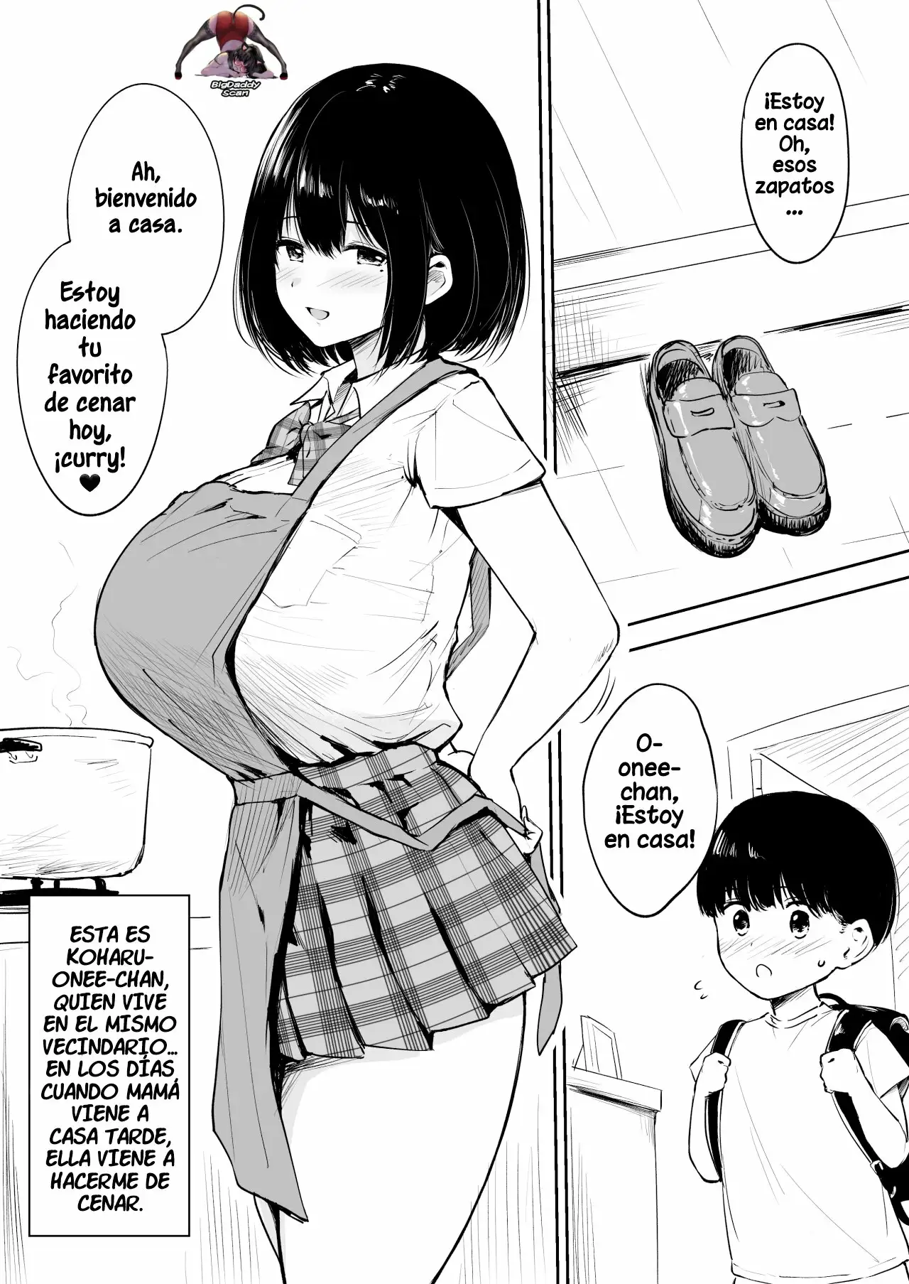 Solo En Casa Con La Onee-Chan Del Vecindario