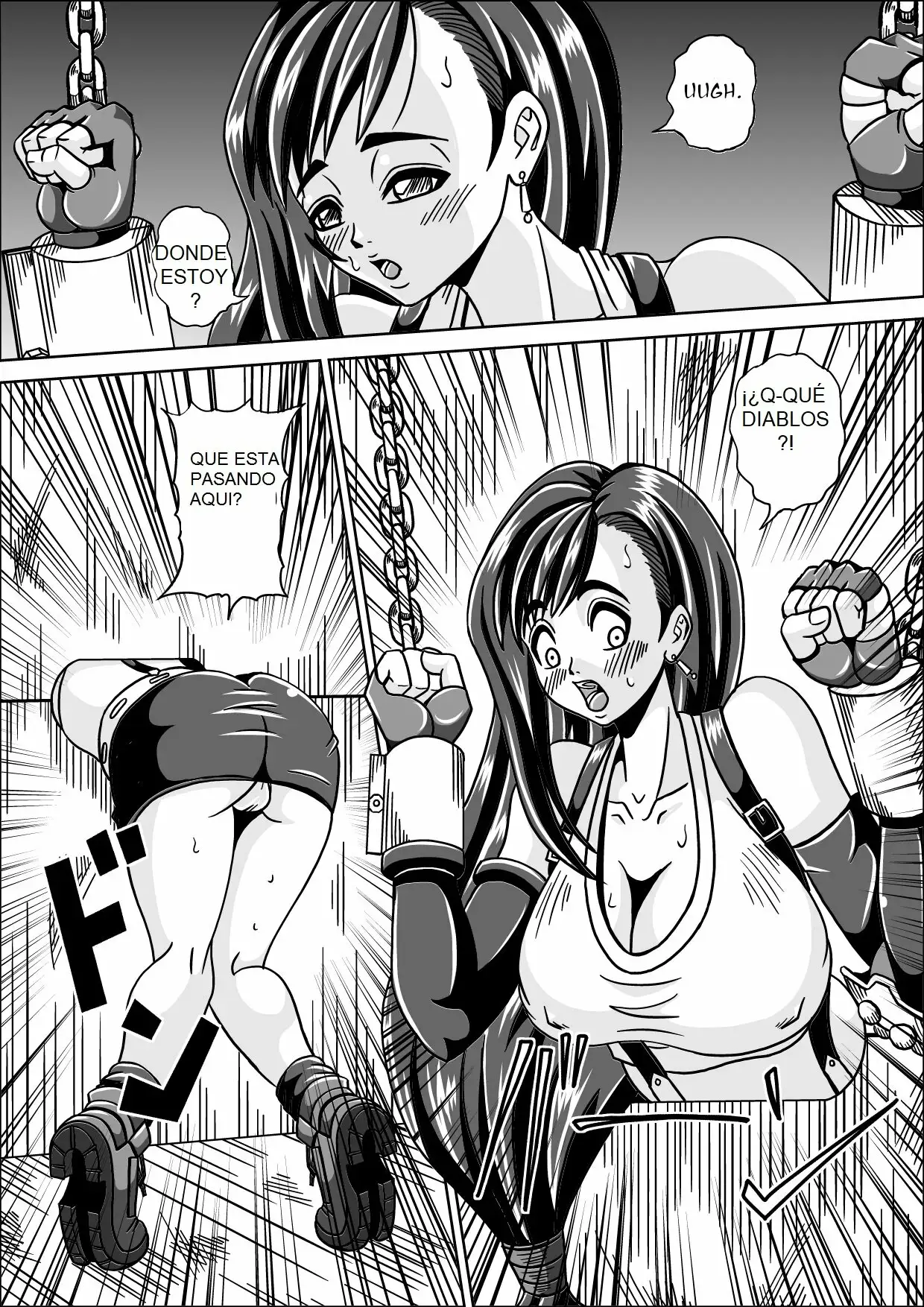 Ryoujoku Choukyou Kabe Tifa _ Muro de entrenamiento de Tifa