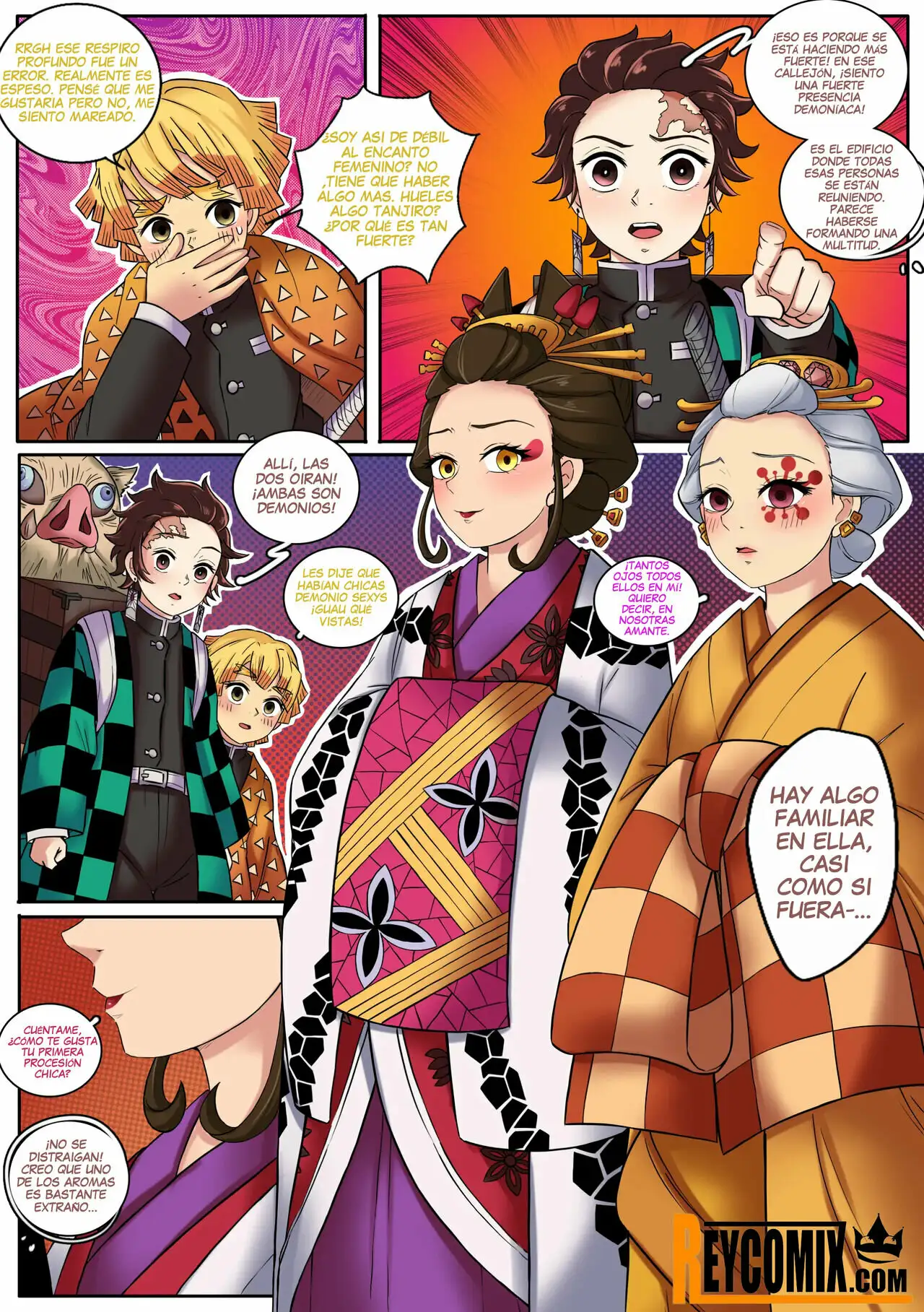 [MeowWithMe] Kimetsu no Yaiba Red Light District [Spanish]