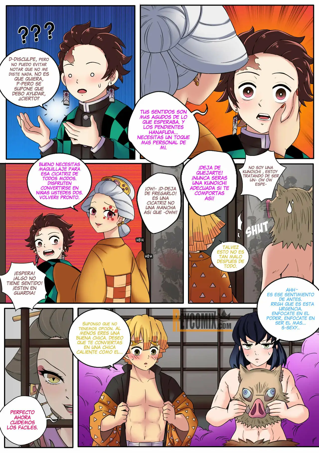 [MeowWithMe] Kimetsu no Yaiba Red Light District [Spanish]