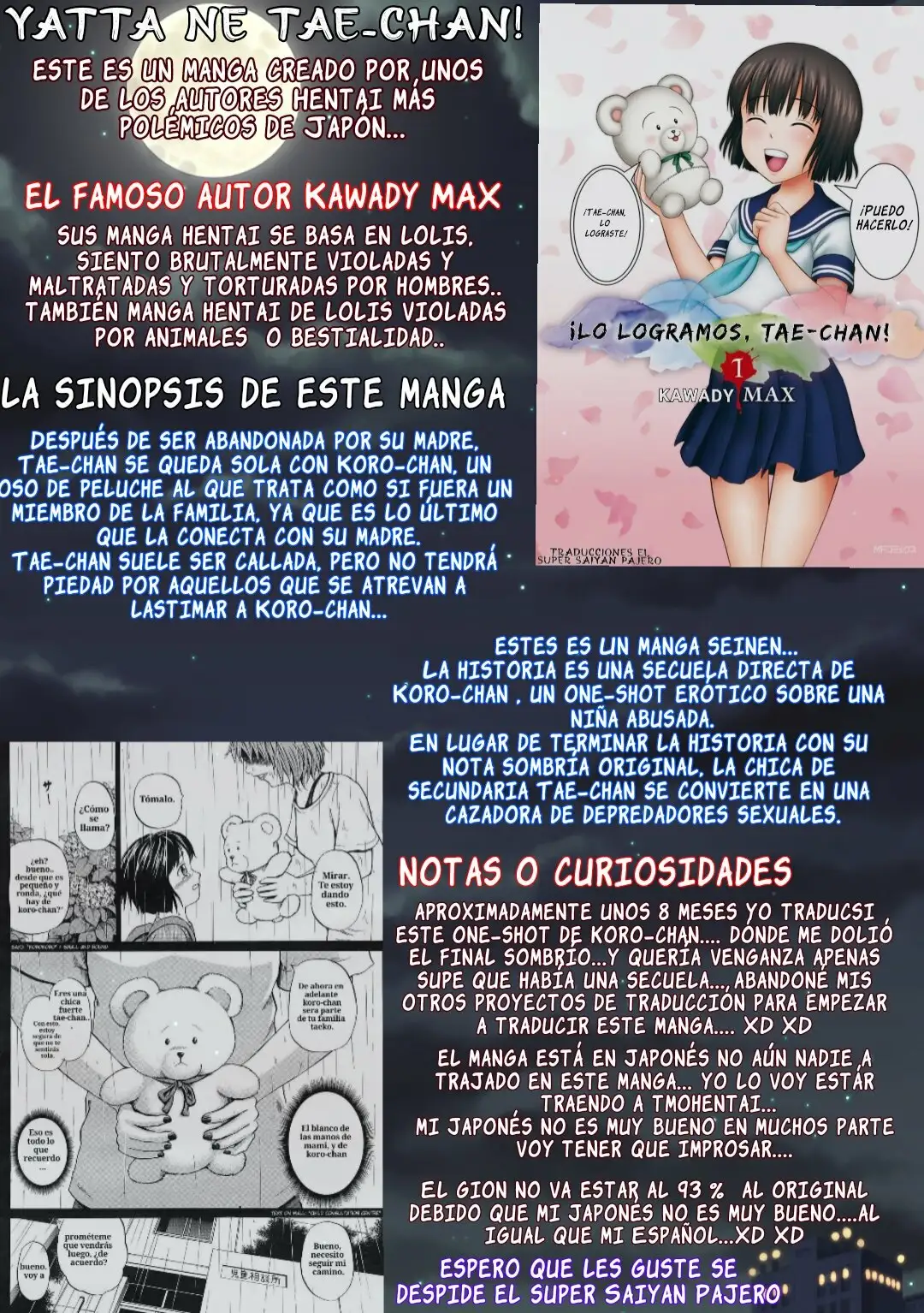 (YATTA NE TAE CHAN) LA VENGANZA DE LA LOLI CONTRA LOS DEPRAVADOS SEXUALES 