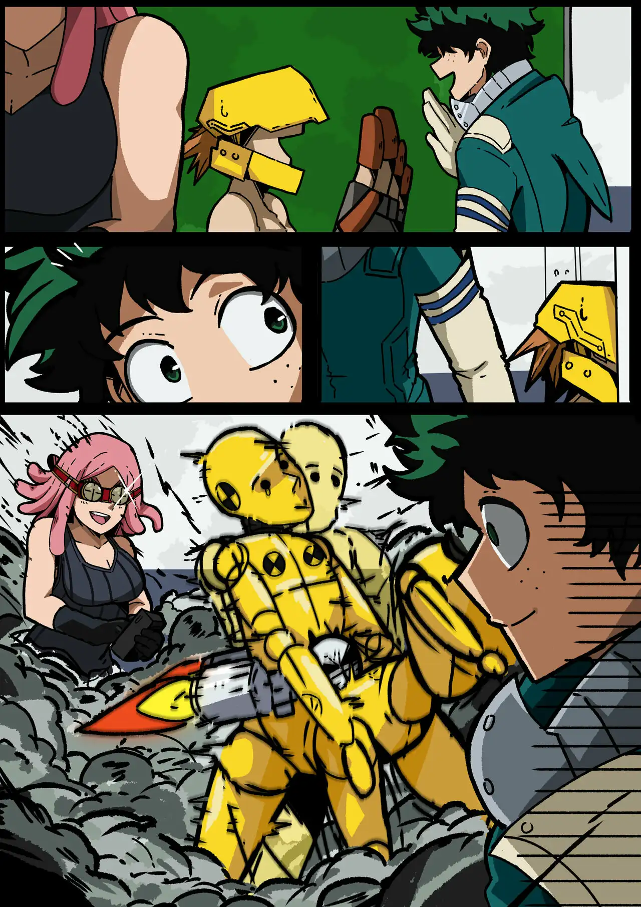 Deku y los babys de Mei Hatsume