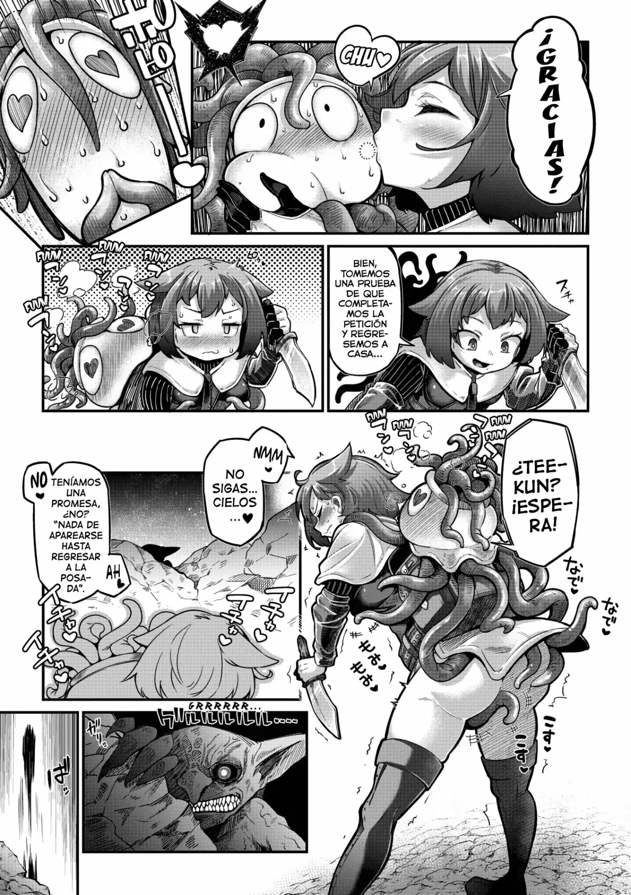 La guerrera y el Tentaculo CAP02 (Senshi-chan to Shokushu-kun)