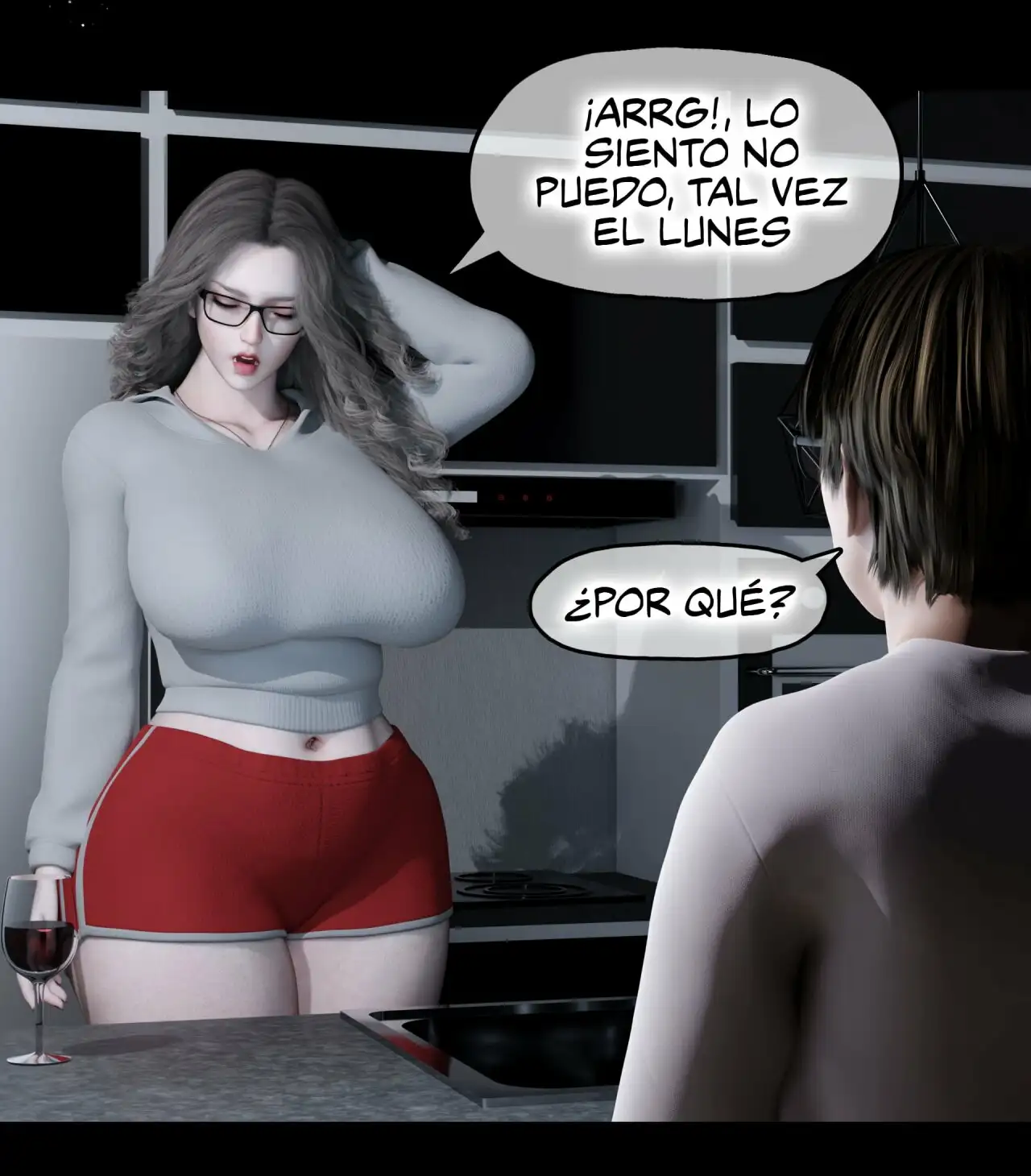 La viuda de mi vecina - 3D Comic - Parte 2