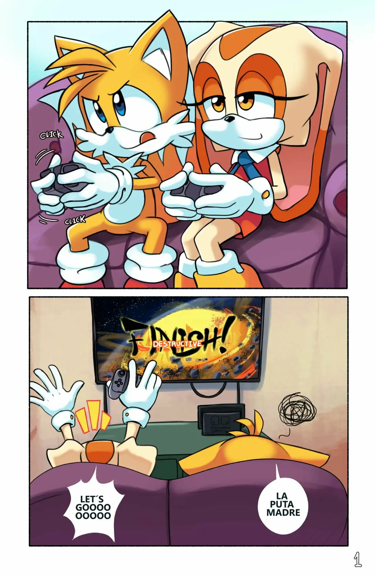 Tails Gamer Moment