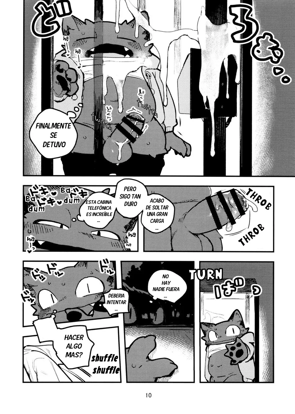 (Kemoket 11) [Rubber Cup Boys (INAX)] Nekoda-kun at the phone box!!!! (spanish)