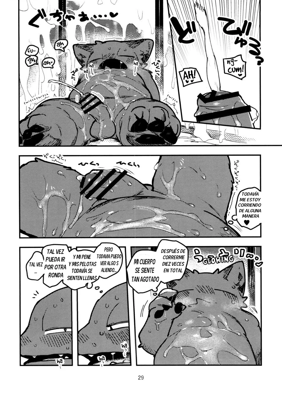 (Kemoket 11) [Rubber Cup Boys (INAX)] Nekoda-kun at the phone box!!!! (spanish)