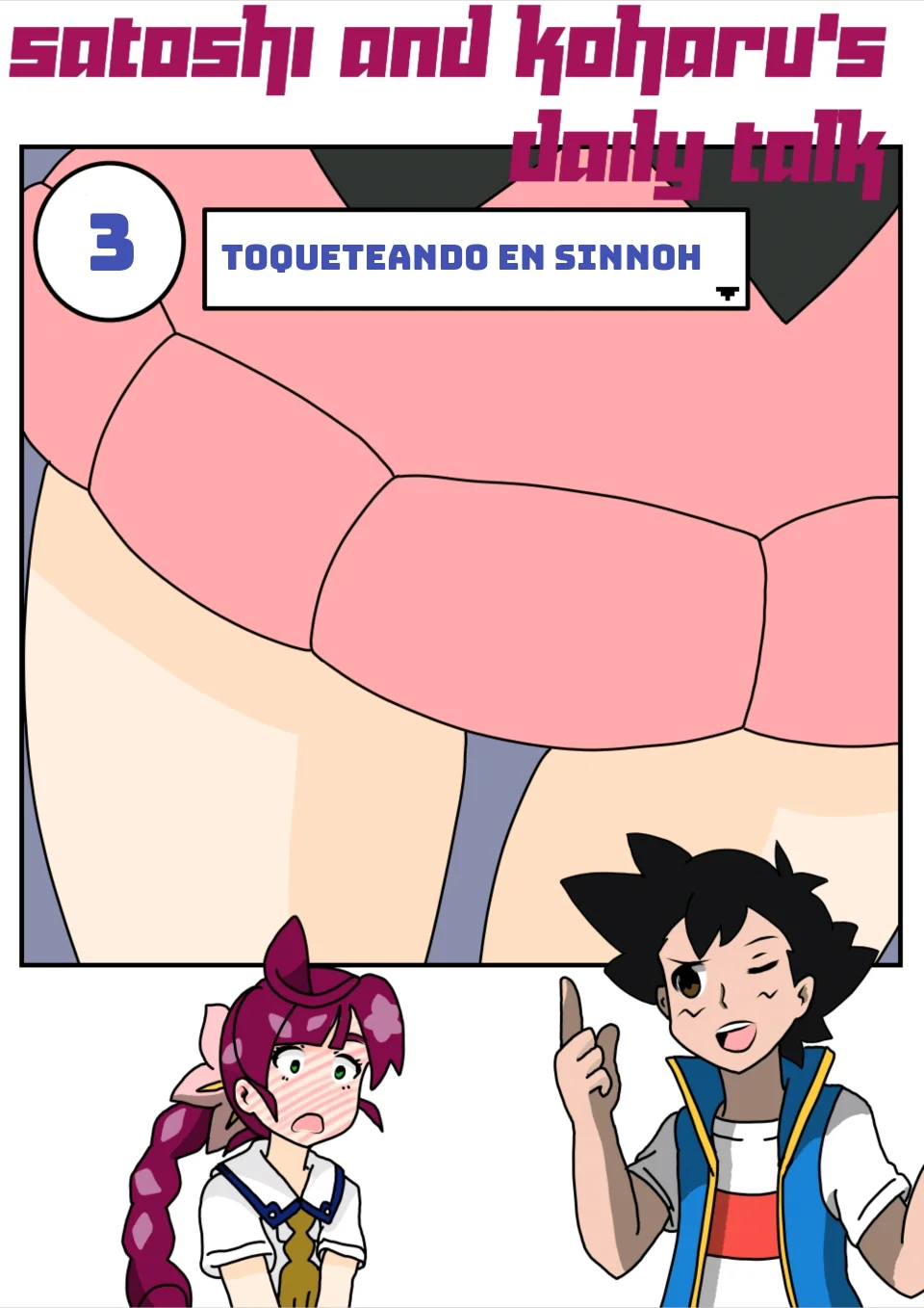 Toqueteando en Sinnoh - Charla diaria de Ash y Chloe 3