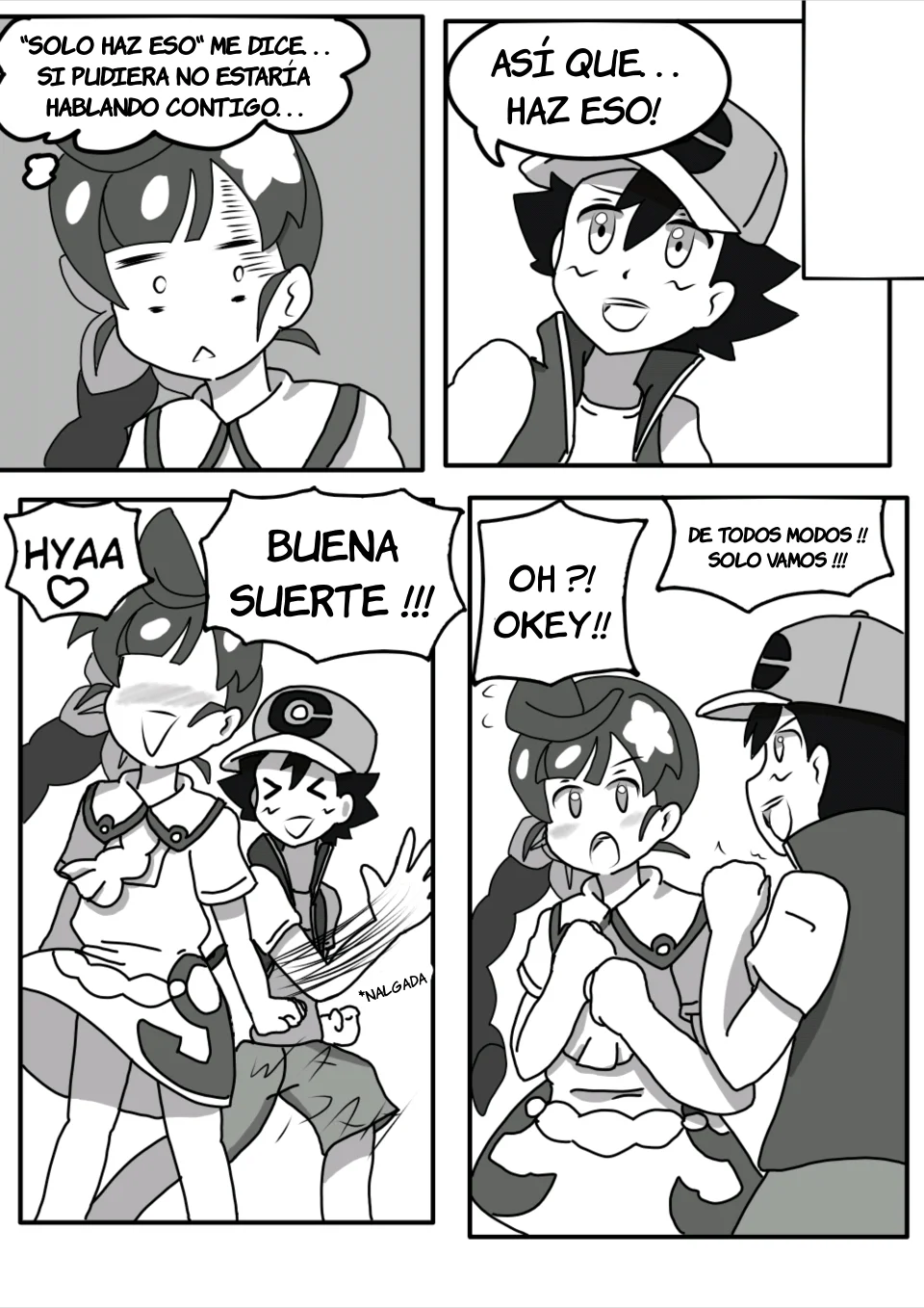 Toqueteando en Sinnoh - Charla diaria de Ash y Chloe 3