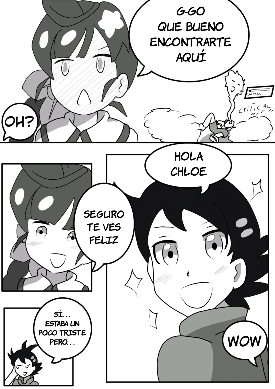 Toqueteando en Sinnoh - Charla diaria de Ash y Chloe 3