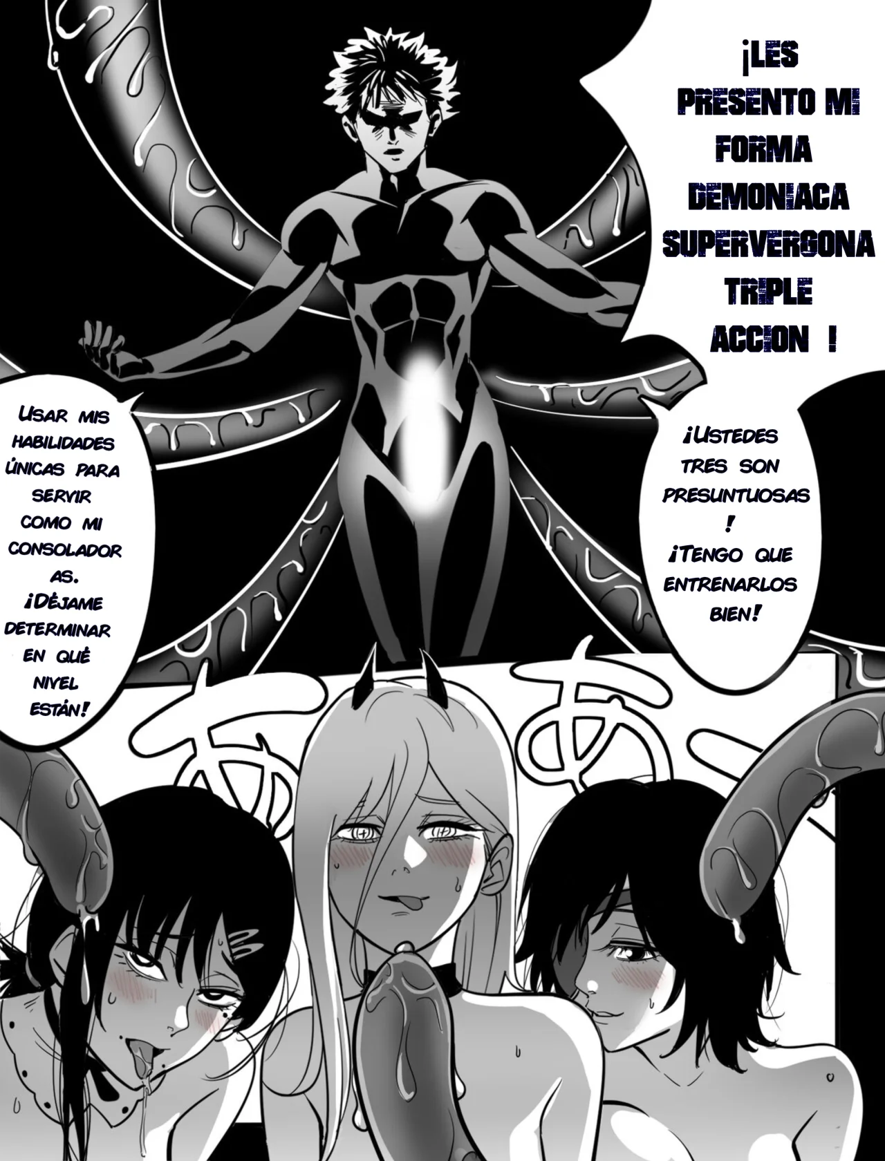 TRES CASADORAS DE DEMONIO VS EL DEMONIO DE LA VERGA 