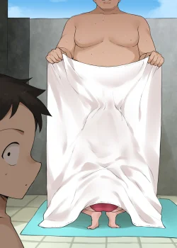 Takagi-san y Ojisan en la piscina