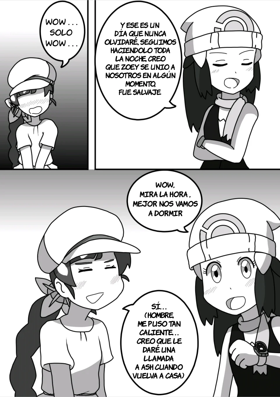 Celebracion en Sinnoh - Charla diara de (Ash) Dawn y Chloe Extra 1