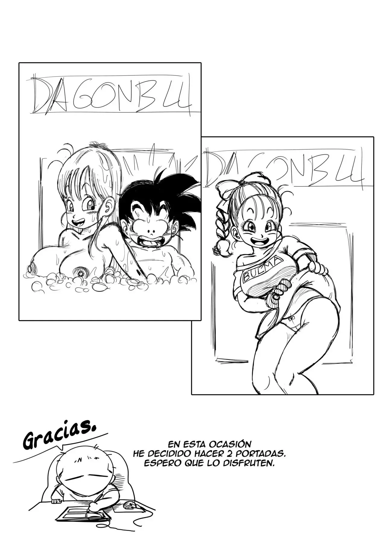 YamamotoDoujin - Bulma X Goku (Episode 1) Sexo en el baño A COLOR