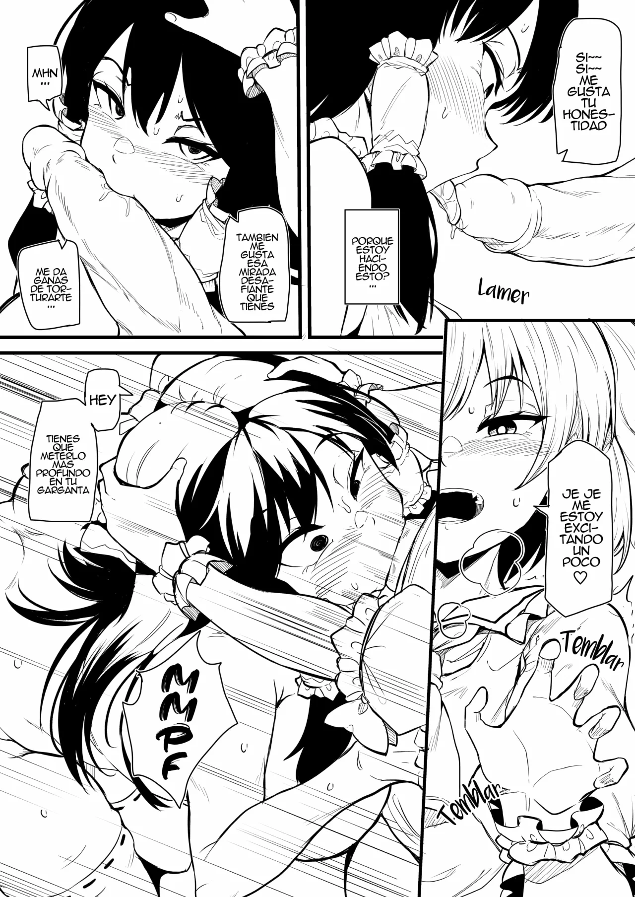 Futanari furan-chan ga reimu o chokyo suru manga (Uncensored)