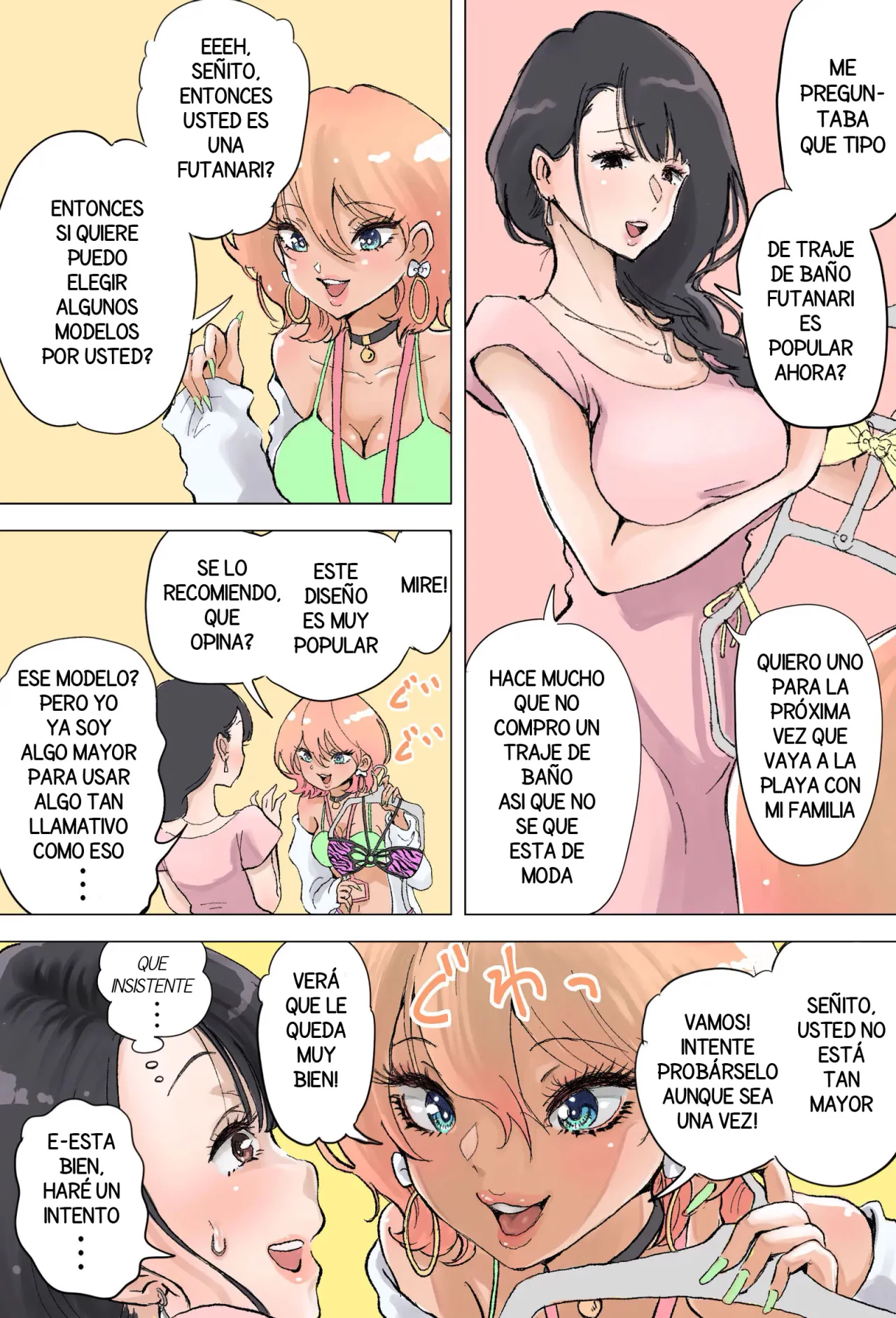 La vendedora GAL y la onee-san Futanari