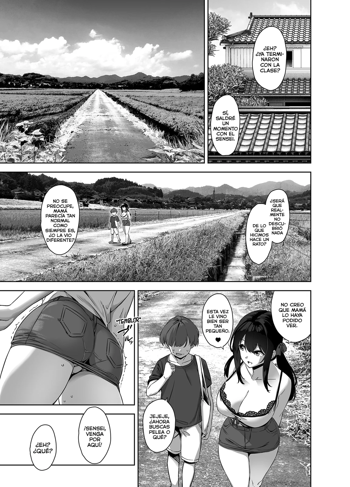 El Verano el campo y la enorme alumna seductora (Natsu to Inaka to Yuuwakushitekuru Dekkai Oshiego)