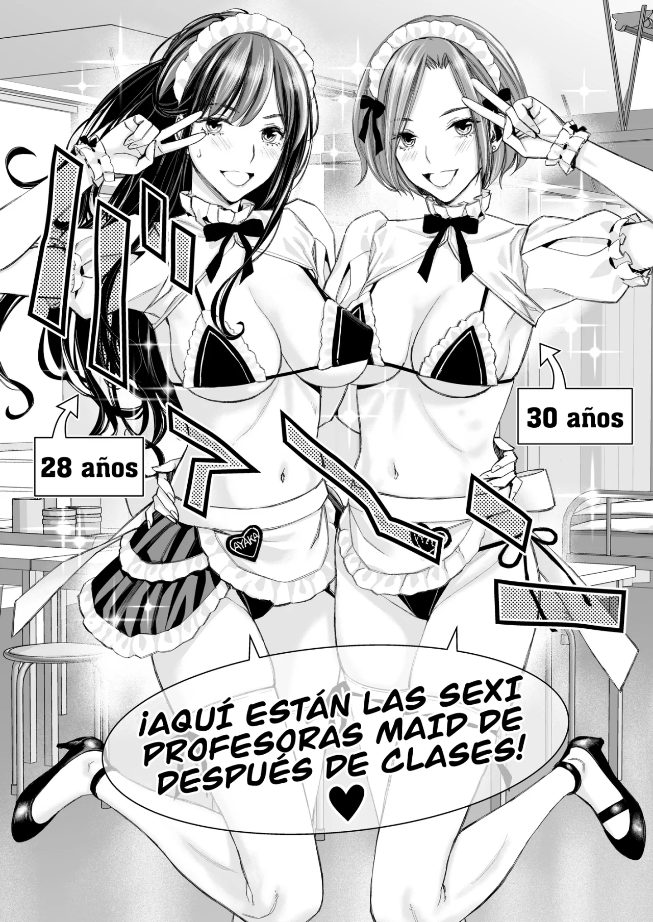 Ikenai yo Satou-sensei! W Around Thirty Onna Kyoushi Hokenshitsu Maid Play