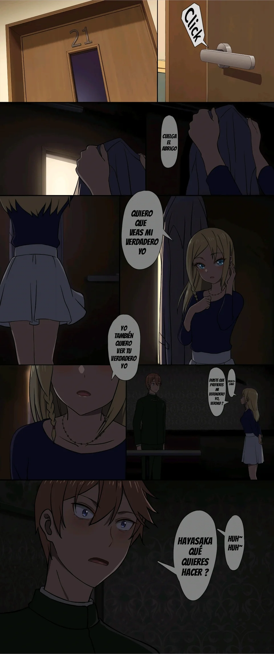 El incidente que involucra a Hayasaka Ai y Shirogane Miyuki en una sala privada de Karaoke