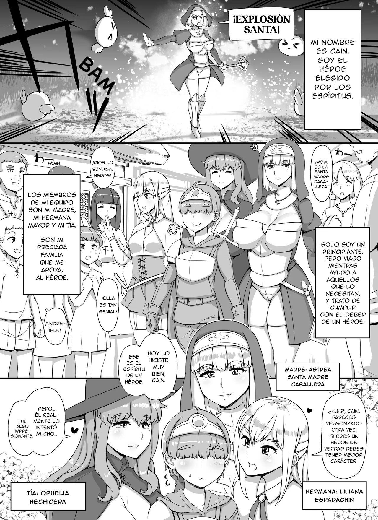 Haha Ane Oba ga Succubus na Shota Yuusha Harem Party [ESP]