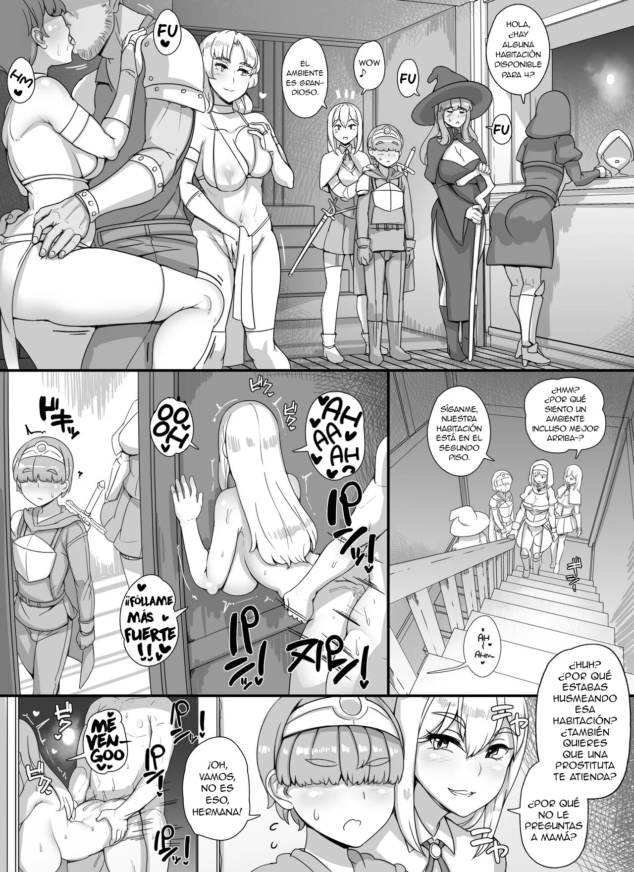 Haha Ane Oba ga Succubus na Shota Yuusha Harem Party [ESP]