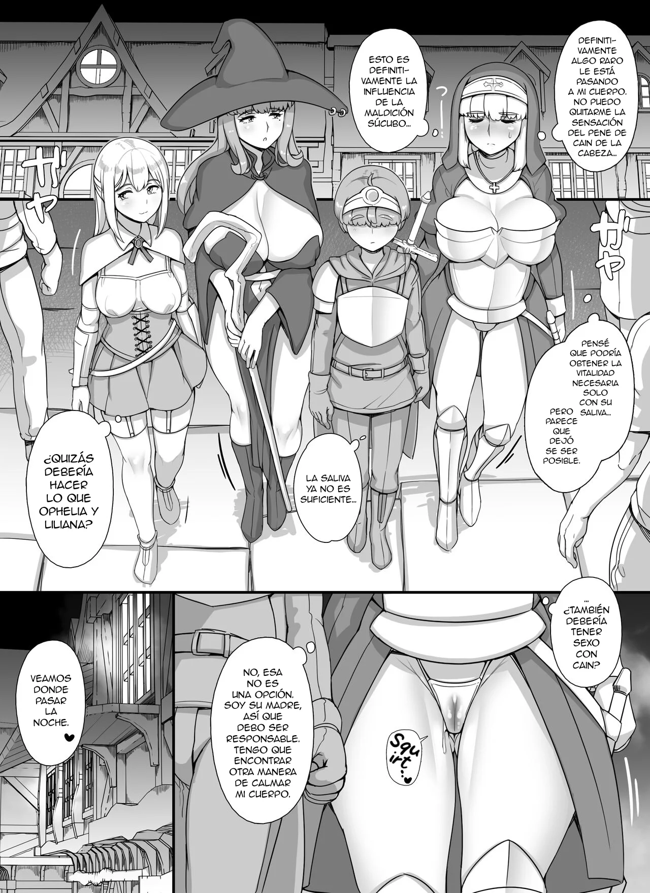 Haha Ane Oba ga Succubus na Shota Yuusha Harem Party [ESP]