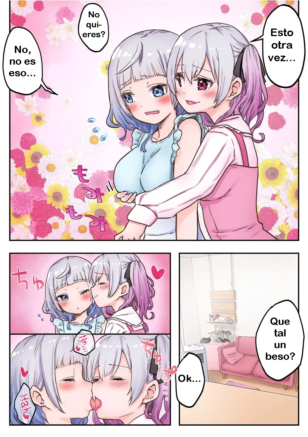 La vida yuri de las hermanas gemelas 4 - Futago Shimai-chan no Yuri Seikatsu 4