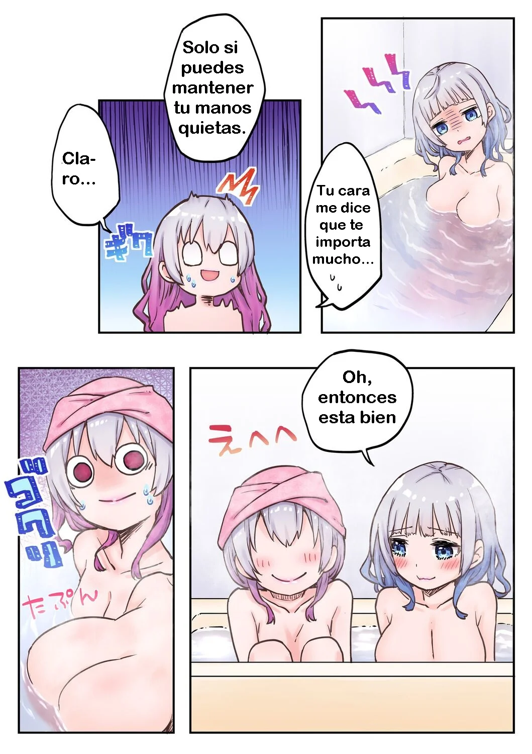 La vida yuri de las hermanas gemelas 4 - Futago Shimai-chan no Yuri Seikatsu 4