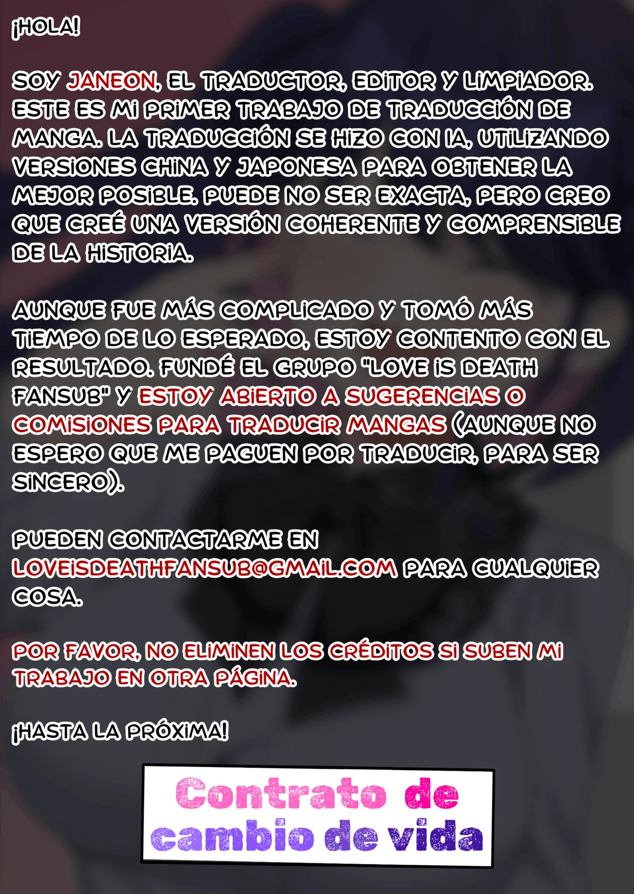 Contrato de cambio de vida _ Jinsei Kaihen Keiyaku