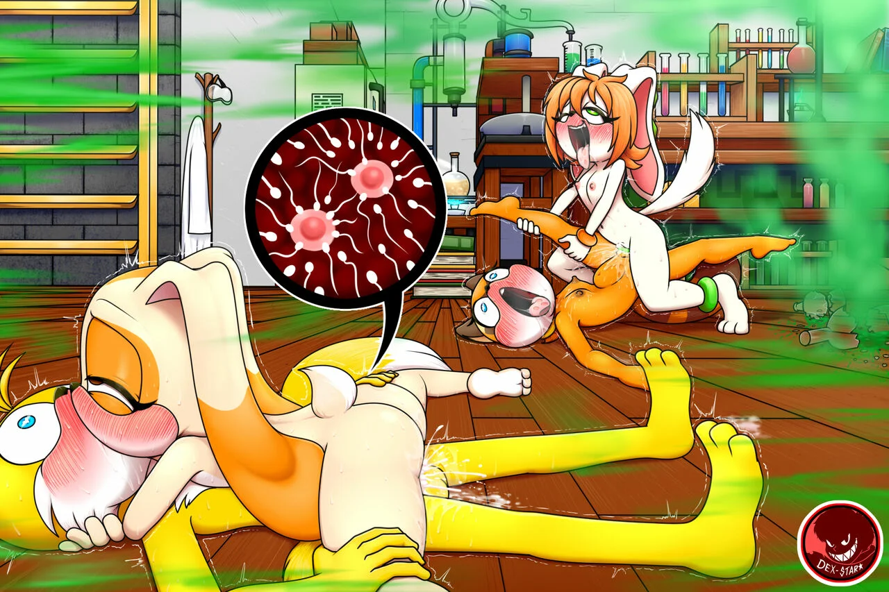 Tails having Fun with Marine Cream and Milla