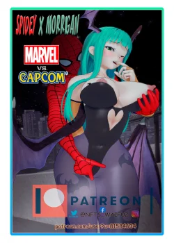 MARVEL VS CAPCOM SPIDIY X MORRIGAN