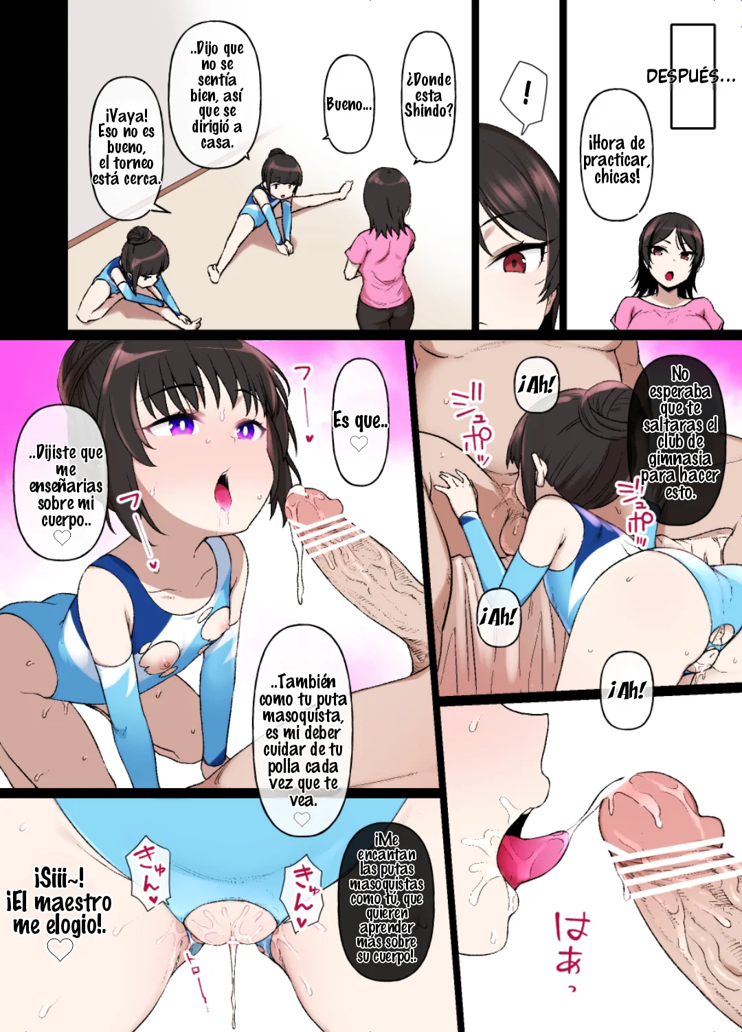 Gymnastics Girl Becomes Masochistic Slut Who Loves Her Middle-Aged Instructor