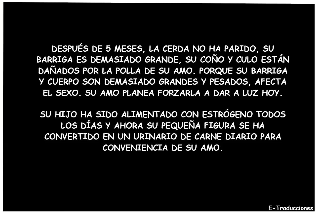 Mi madre la cerda esclava es preñada 1 Y 2