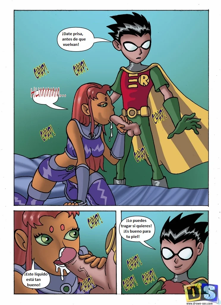 Robin y Starfire