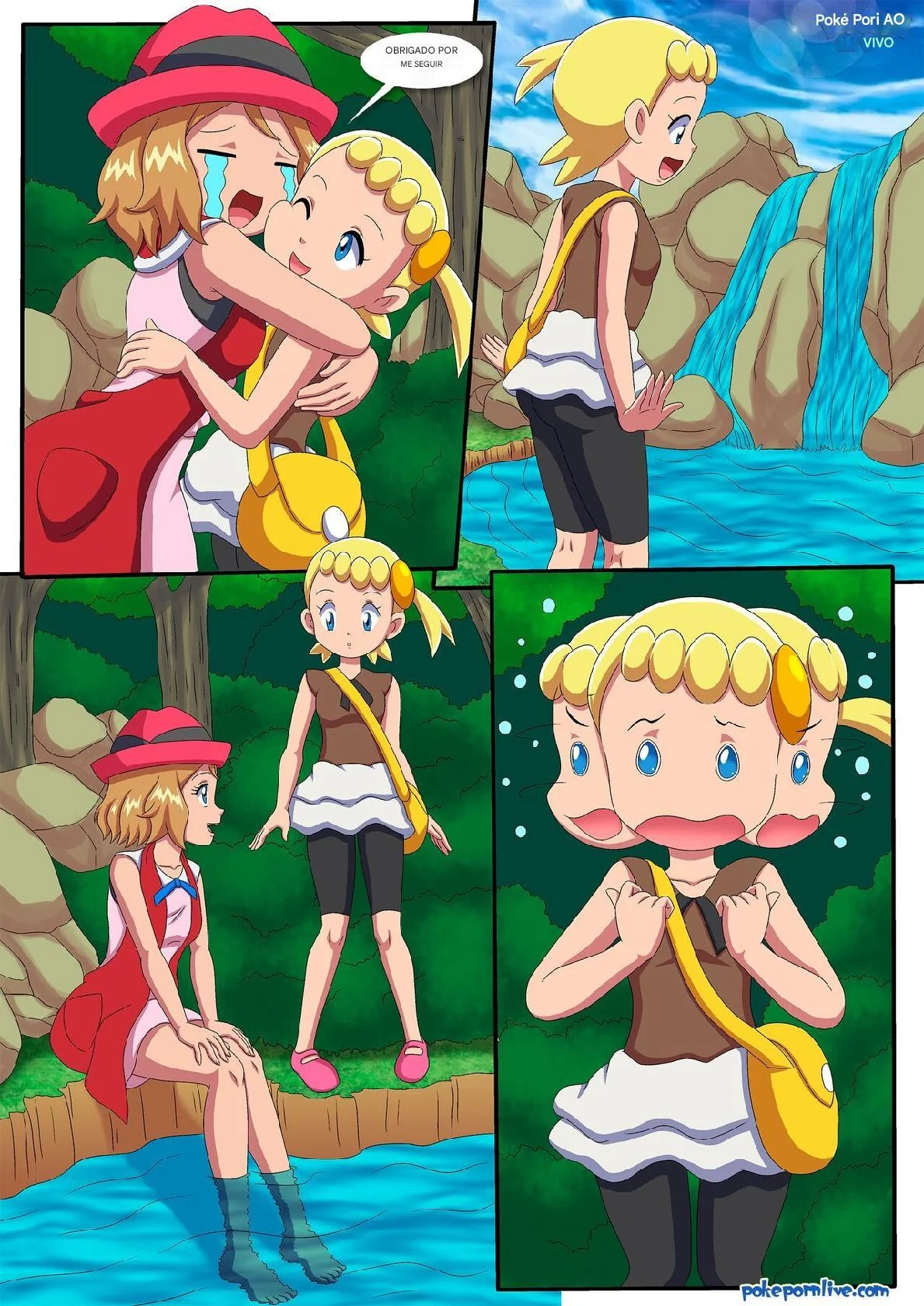 Uma Pausa Quente na floresta (pokemon XY)