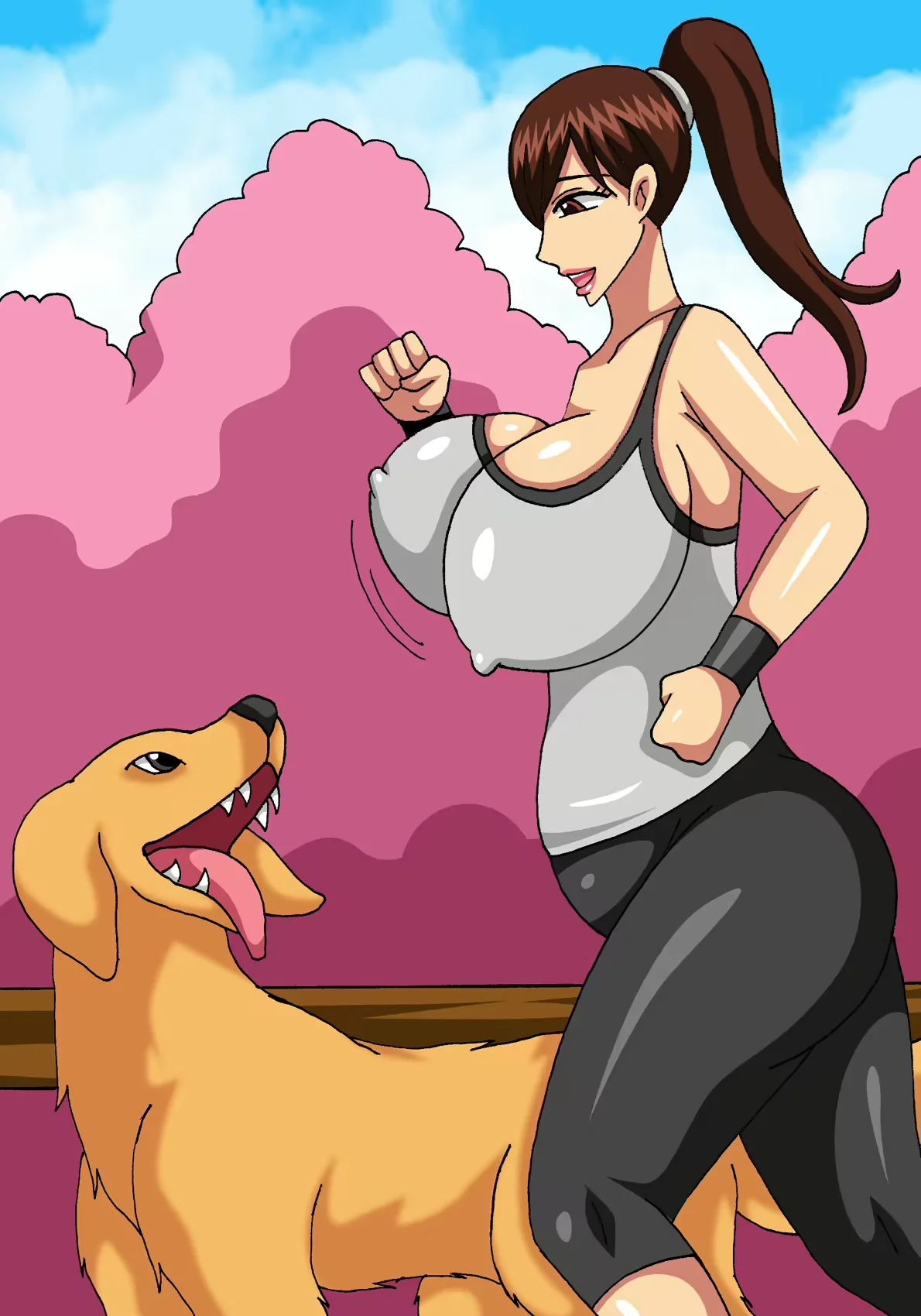 Busty & the beast NTR - Kaori esposa del perro (capitulos 3 y 4)