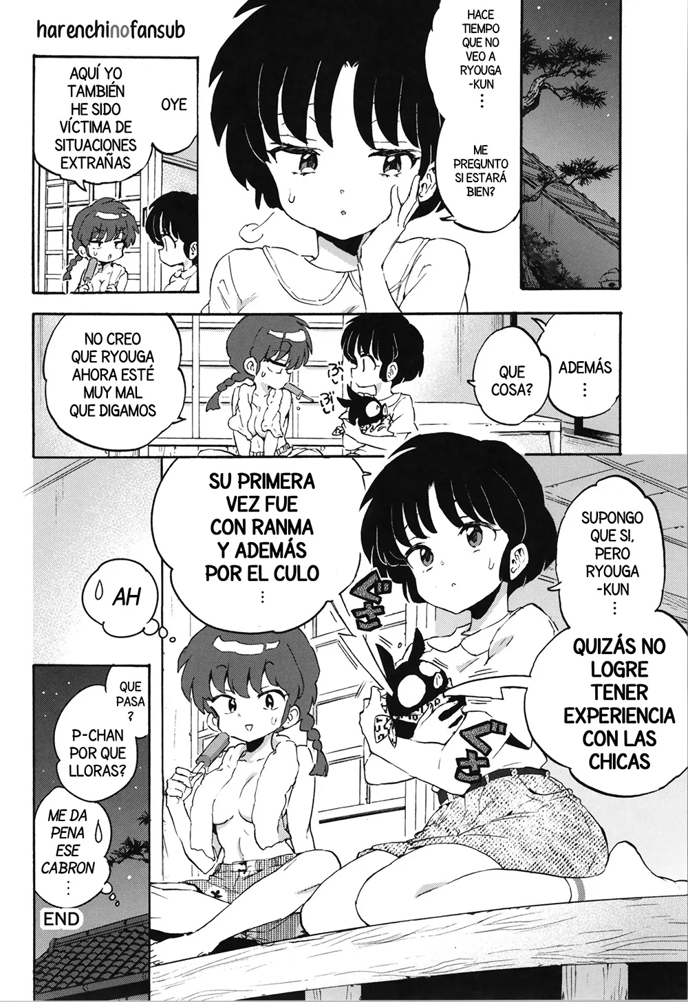 Hasta un cerdo puede encontrar un palo en su camino [Ranma]